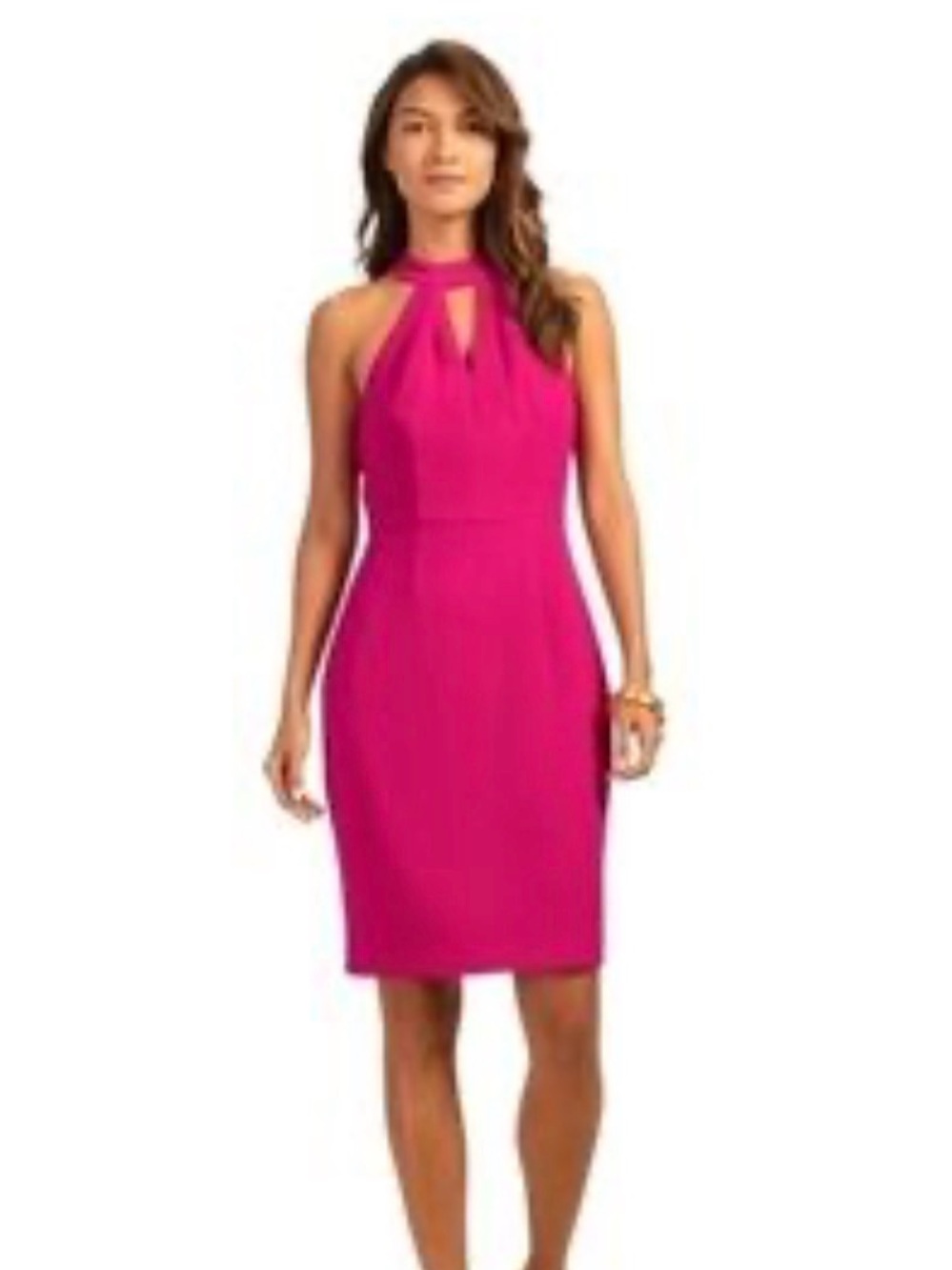 Trina Turk Pink Halter Dress Sz 6